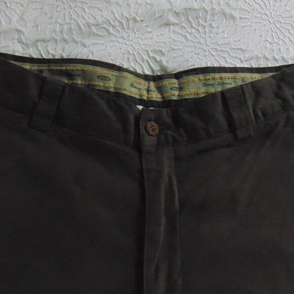 TOMMY BAHAMA Chinos Men Cotton 4 Pocket Pants Size 32/33 Khaki - Picture 1 of 4
